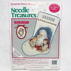 Cross Stitch "A Christmas Story" Stocking Kit by Needle Treasures - New/Sealed